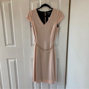 Karl Lagerfeld light pink short sleeve dress size 2 New With Tags
